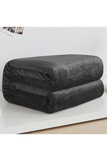 Choice 70x100cm 28x39inch Black Spring Winter Winter Flannel Blanket Fluffy Warm Soft Sofa Cover Bedspread