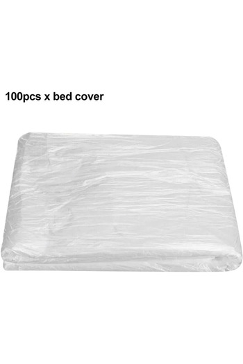 Choice 90x175cm 100pcs 100pcs Disposable Plastic Bed Sheets Cover Bedspread SPA Massage Treatment Table She