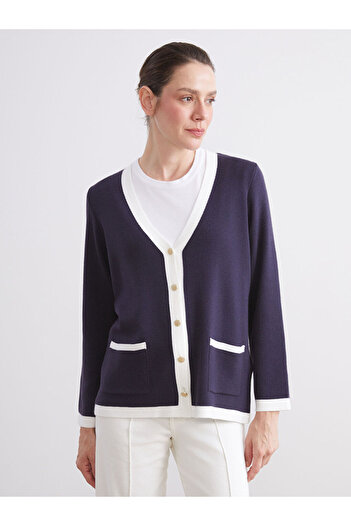 LC Waikiki Sparkling Selections from Shining Store |   V-Neck Women's Knitwear Cardigan