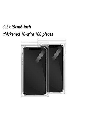 Choice 100PCS 9.5X19CM 100pcs Protection Disposable Transparent Self Sealing Zipper Bag Plastic Sealed Wate