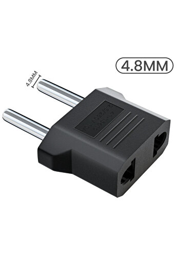 Choice 4.8mm 10pcs 3/5/10pcs US To EU Plug Adapter EU Euro US Plug Adapter Travel charger Adapter Electric