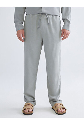 LC Waikiki Green Comfortable Fit Gabardine Men's Trousers