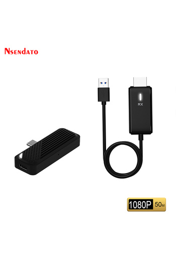 Choice S1725-50m Wireless HDMI USB C Video Transmitter and Receiver Extender Kit Type-C HDMI TV Display Sti