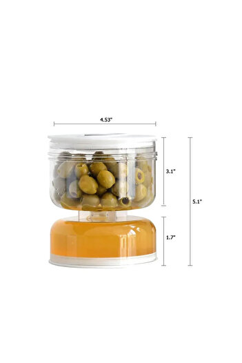 Choice A Sealed Jar for Pickle Home Wet and Dry Separation Pickle Jar with Flip Container and Strainer Hou.