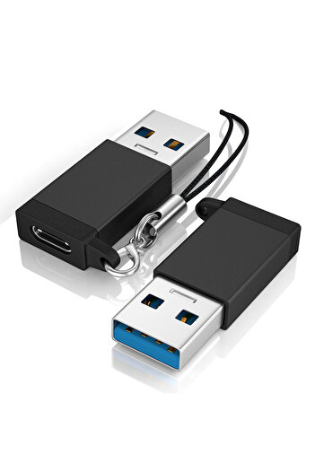 Choice 2PCS Black USB A to Type C Adapter Converter USB A Male to USB C Female for iMac MacBook Laptops