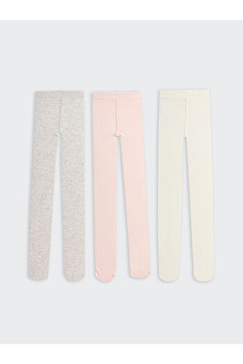 LC Waikiki Create Your Style with Uzg Store |   Basic Girls' Pantyhose 3-Pack