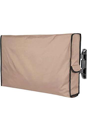 Choice 76.2x12.7x48.26cm Brown Waterproof Outdoor TV Cover Light Khaki for 28-32 Inch Outdoor Flat Screen T