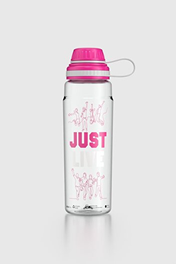 Renga Ege Just Live Pattern 800 ml Tritan Flask 912069 Fuchsia