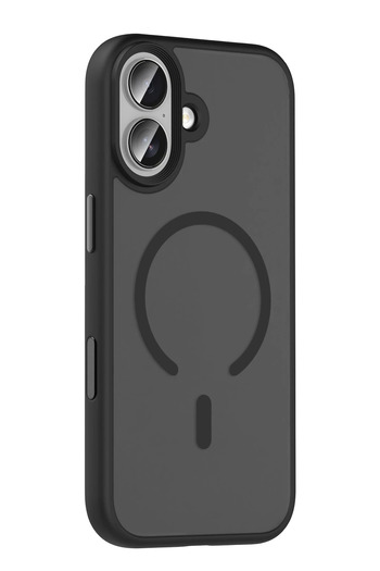 Fuchsia Apple iPhone 17 Megane Magsafe Cover - Black