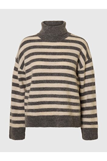 Selected Femme Rollkragenpullover Wollmix