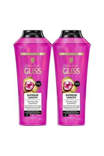 Schwarzkopf Gliss Supreme Length Protection Shampoo Value Pack 2 x 400 ml