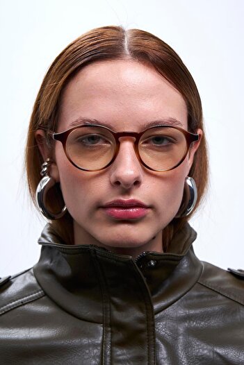 Bilge Karga Pearl Vintage Leopard Blue Light Protective Glasses