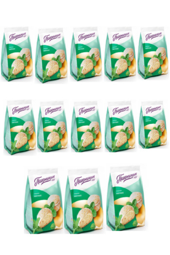 Pshenitsyn Gingerbread Cookies Mint (Ageevskiy),Pack of 13 X 200 Gm