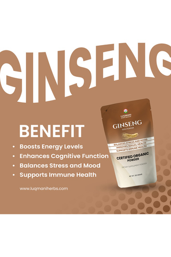 Luqmani herbs Ginseng root Powder - Korean Red 100gram
