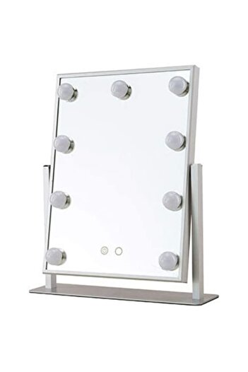Doty Oglindă de machiaj Hollywood cu suport, 9 lumini LED, 3 moduri de culoare, 30 cm, Doty®