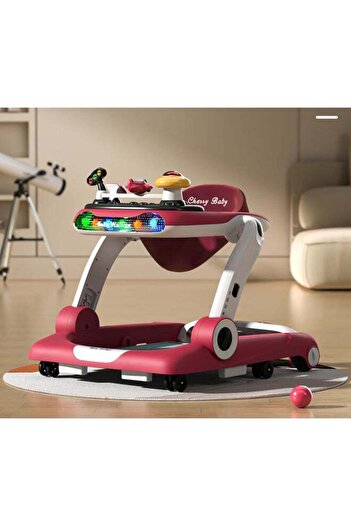 kiddoz Multifunctional Baby Walker - Red