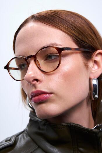 Bilge Karga Pearl Vintage Leopard Blue Light Protective Glasses