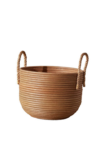 YVONNE Storage Basket – Multi-Purpose Decorative Organizer for Home, Bathroom & Office Use 25 × 25 × 19 cm