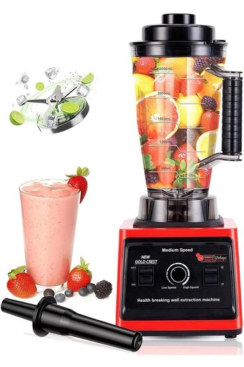 Golden Crest New Gold Crest SC-9880 High-speed Blender 10000W 3L with Ice Crusher, Fruit Grinder, Nut Grinder, Co