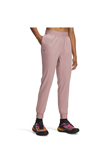 Under Armour Rival Hi Rise Woven Kadın Pembe Eşofman Altı