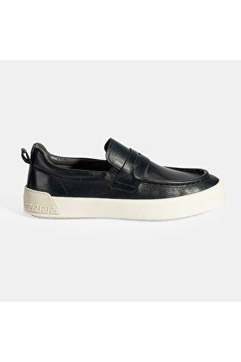 Desa Men's Navy Blue Leather Loafer