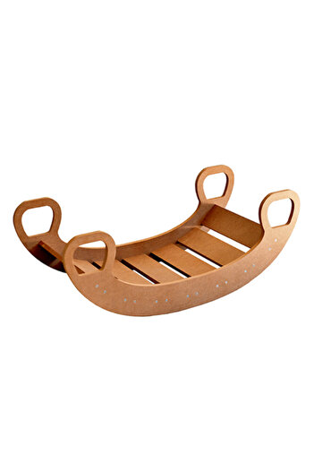 BRUNOSHOP.RO Children's rocking chair, natural MDF