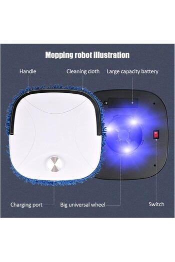 Generic 2-in-1 Smart Robot Vacuum and Mop with Water Tank – Dry & Wet Floor Cleaning