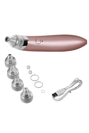 NEO Blackhead, oil, acne removal device Vacuum Pressure Cleaner, Pink