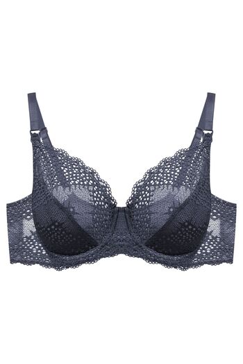ESOTIQ Maternity Nursing Bra Comfortable Front Opening Reinforced Openwork Lace Elegant | Caris