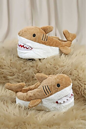 Deniz Terlik Animal Shark Slippers with Soft Silent Soles Inside |   Home Boat |