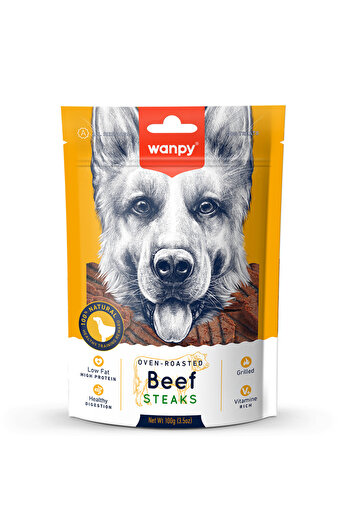 Wanpy Gerçek Biftek Fileto 100 gr Köpek Ödülü