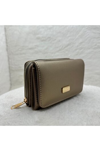 Sh Poly Women's Bronze Multi-Compartment Wallet