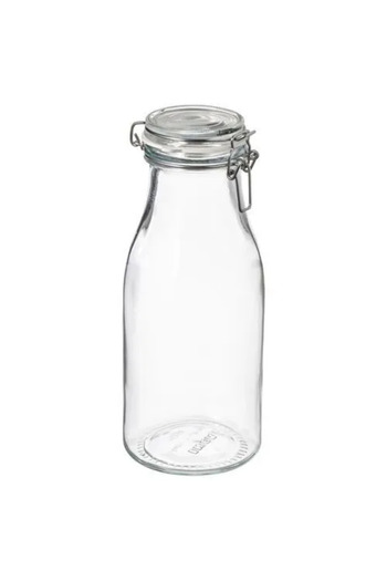 IKEA Premium Product Quality Production Durable Useful Ideal for Tables 1 Lt Glass Bottle with Lid Korken