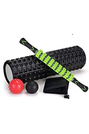 SKY TOUCH SKY-TOUCH 5 In 1 Fitness Foam Roller Set With Muscle Roller Stick And Massage Balls For Physical The