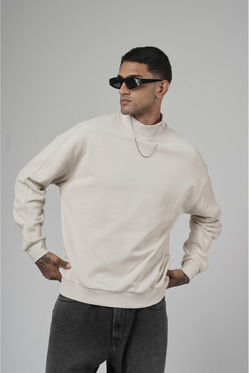 Butik Trend Biz Sweatshirt Turtleneck Oversize Fit Men