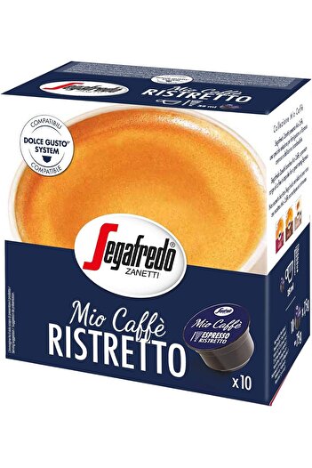 Segafredo Zanetti Mio Caffe Ristretto Dolce Gusto Compatible Coffee Capsules 7.5g, Pack of 10