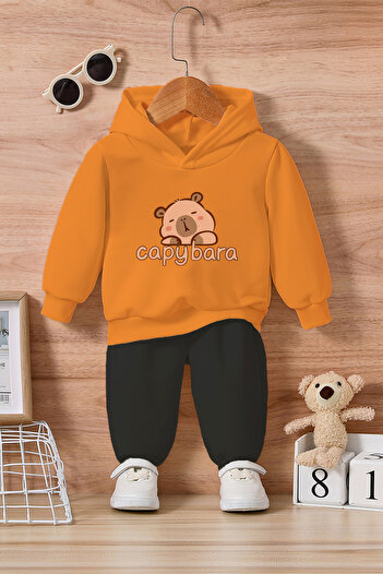 ADABEBEK Capybara Printed Bottom and Top Baby Set 24255