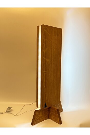 OEM Decorative vertical lamp made of solid wood, Bud of Light – modern design with indirect light