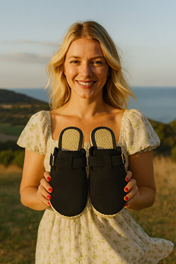 Behtah Kundura New Season Closed Front Daily Comfortable Sabo Slippers House Slippers