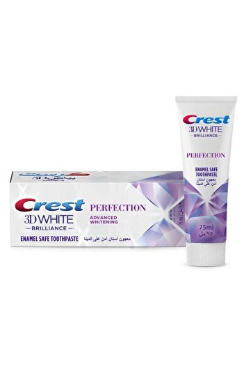 CREST White Brilliance Perfection Whitening Toothpaste, Safe On Enamel 75ml