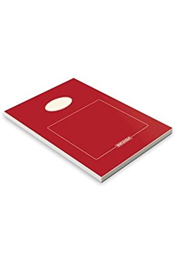 STOREMAX Snshop A5 Cardboard Cover Notepad, Office Series, 80 Sheets, Plain, Red 467437