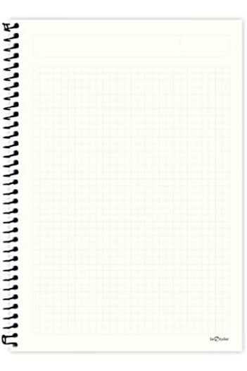 STOREMAX Snshop Color 2015075/2 Eco Kraft Hard Cover, Spiral, Yellow Paper, 200 Pages, Purple 467437