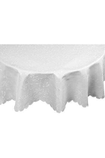 STOREMAX Polysight Ayana Round Tablecloth Gray 150cm Trendzap 467437