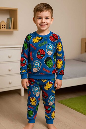 BESVİKA KİDS Boys' Cartoon Character Pajama Set