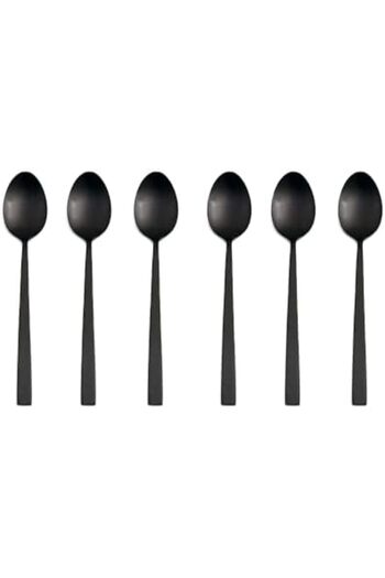 STOREMAX Sellbuyst Quantum Mat Black Table Spoon 20cm 6 Pcs Trendy 266450