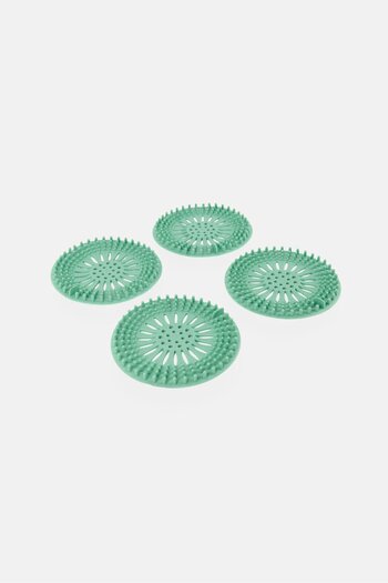Lifestyle 4 Pieces Silicone Sink Strainer, Green