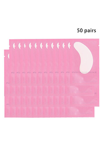 Choice1 A-50pairs--pink 50/100PCS Wholesale Hydrogel Gel Eye Patches for Eyelash Extension Eyepads Eyelash p