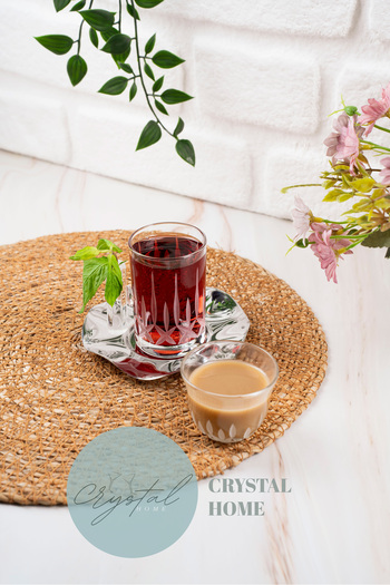 crystalhome 18 Piece Tea and Coffee Set