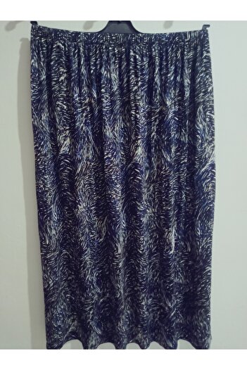 hoaryage Elastic Waist Patterned Combed Cotton Fabric Maxi Length Mother Skirt, Prayer Skirt Size 38-50