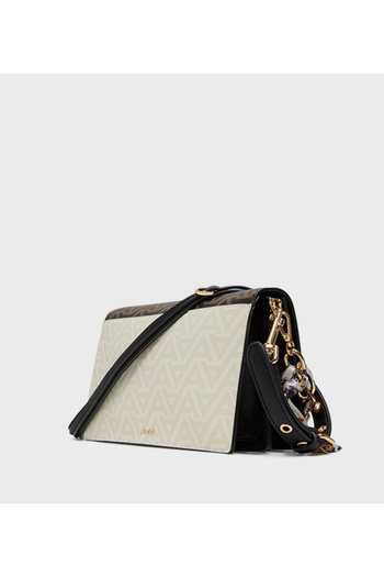 Aldo Gedia Logo Patterned Flap Crossbody Bag